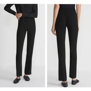LAFAYETTE 148 FINESSE CREPE BARROW PANT BLACK NWOT SIZE 12